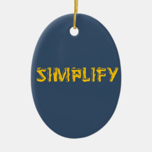 Simplify Ceramic Tree Decoration (Front)