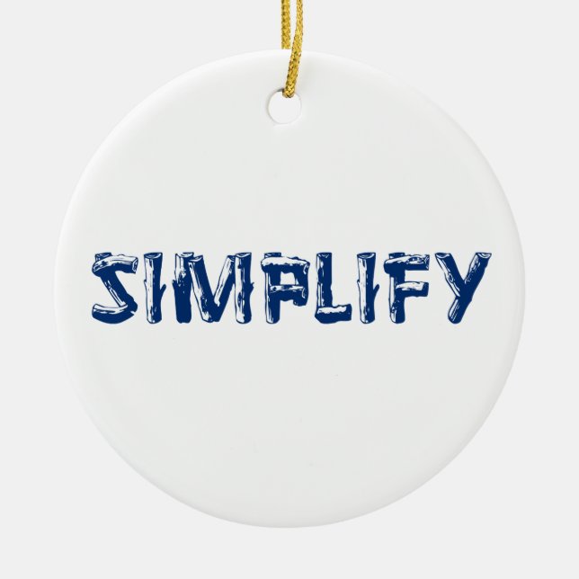 Simplify Ceramic Tree Decoration (Front)