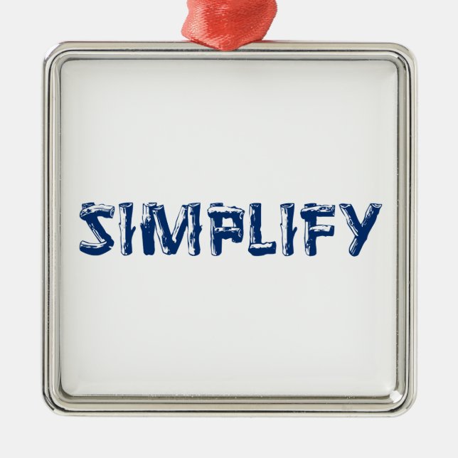 Simplify Metal Tree Decoration (Front)
