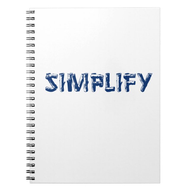 Simplify Notebook (Front)
