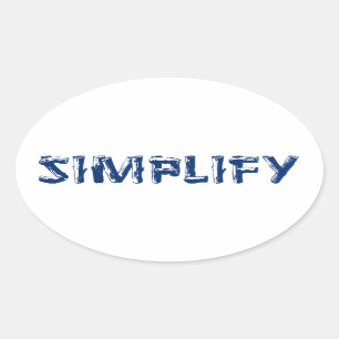 Simplify Oval Sticker