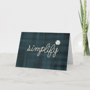 simplify rope text with daisy card
