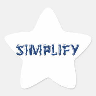 Simplify Star Sticker