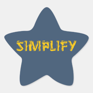 Simplify Star Sticker
