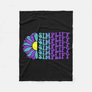 Simplify Suicide Prevention Awareness Sunflower Fleece Blanket