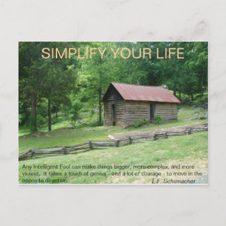 Simplify Your Life Postcard