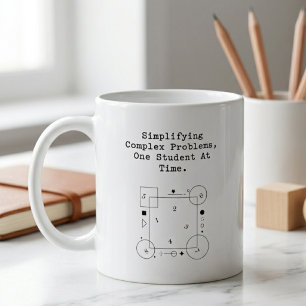 Simplifying Complex Problems   Math Student Succes Coffee Mug