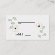 Simplistic Creamy White Anemone Floral