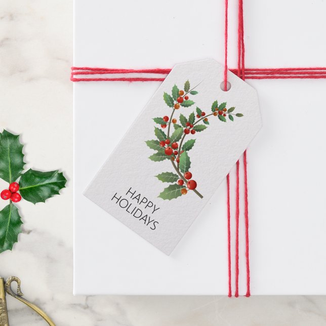 Simplistic Holly  Gift Tags (Creator Uploaded)