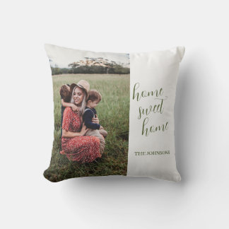 Simplistic Photo Script Cushion