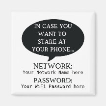 Simplistic WiFi Details Network Password