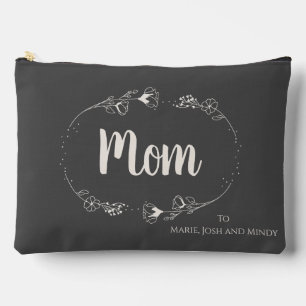 Simplistic Wildflower for Mum From Her Children Accessory Pouch