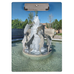 Simplot Square Fountain Photo Pocatello Clipboard