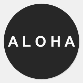 Simply Aloha Classic Round Sticker