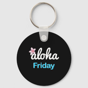 Simply aloha Friday' Plumeria Hawaiian Vacation Lu Key Ring