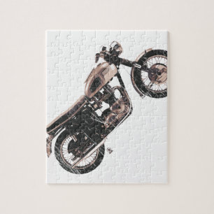 Simply Beautiful Classic Motorcycle Jigsaw Puzzle