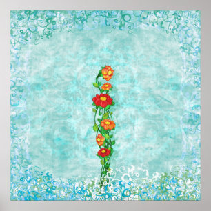 Simply Beautiful Floral Poster