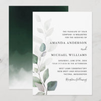 Simply Beautiful Watercolor Botanical Wedding