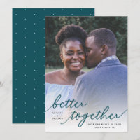 Simply Better Together Script Full Photo | Teal