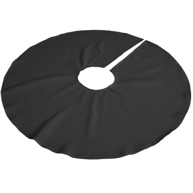 Simply Black Solid Colour Customise It Brushed Polyester Tree Skirt (Angled)
