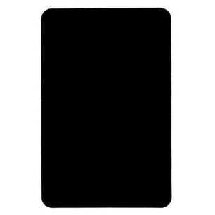 Simply Black Solid Colour Customise It Magnet