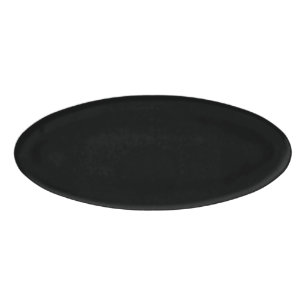 Simply Black Solid Colour Customise It Name Tag