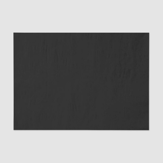 Simply Black Solid Colour Customise It Tissue Paper (Front)