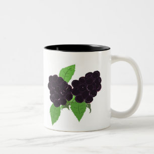 Simply Blackberries Two-Tone Coffee Mug