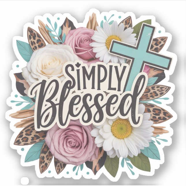 Simply Blessed Floral Christian (Front)