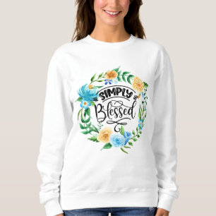 Simply Blessed Floral Wreath Tank Top