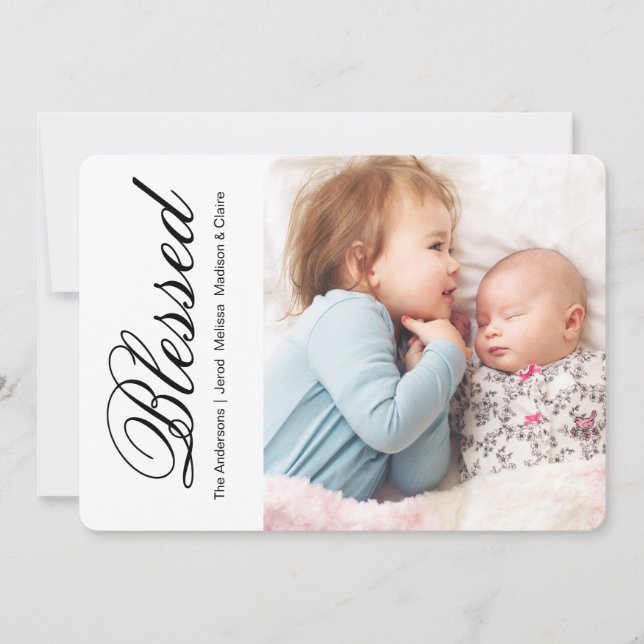 Simply Blessed - Holiday Card (Front)