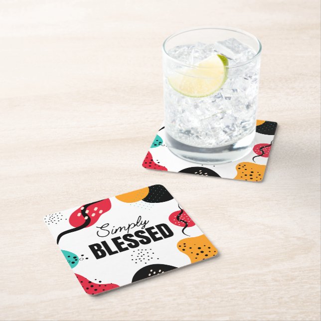 Simply Blessed Paper Coaster (Insitu)
