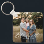 Simply Blessed Personalised Photo Keychain<br><div class="desc">Keep your keys safe and spectacular with a personalised keychain. Designed by Berry Berry Sweet,  Modern Stationery and Personalised Gifts. Visit our website at www.berryberrysweet.com to see our full product lines.</div>