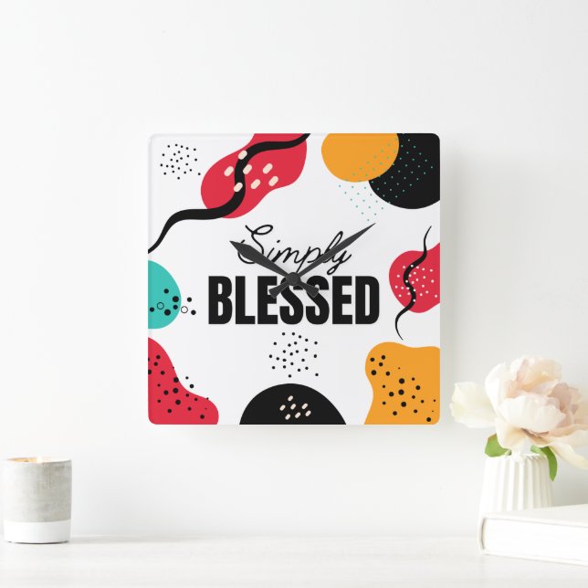 Simply Blessed Wall Clock (Home)