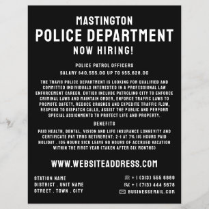 Simply Bold, Police Officer Law Recruitment Flyer