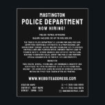 Simply Bold, Police Officer Law Recruitment Flyer<br><div class="desc">Simply Bold,  Police Officer Law Recruitment Flyer by The Business Card Store.</div>