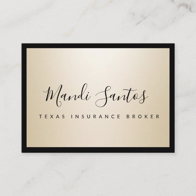 SIMPLY CHAMPAGNE BUSINESS CARD (Front)