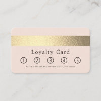 Simply Chic Gold Foil Stripe On Blush Pink