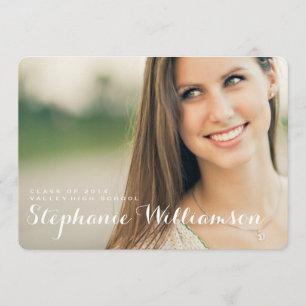 Simply Chic Photo Graduation Party Invitation