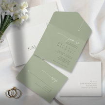 Simply Chic Wedding Sage/Pearl ID1046