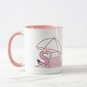 " Simply Chillin " (Pink) by Kriyas Collection Mug