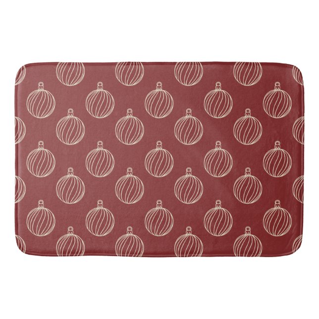 Simply Christmas Collection - Bauble Bath Mat (Front)