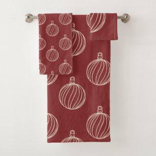 Simply Christmas Collection - Bauble Bath Towel Set