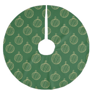 Simply Christmas Collection - Bauble Brushed Polyester Tree Skirt
