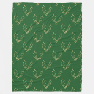 Simply Christmas Collection - Holly Fleece Blanket