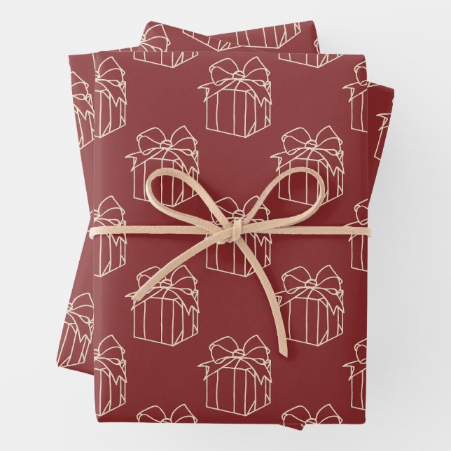 Simply Christmas Collection - Present Wrapping Paper Sheet (In situ)