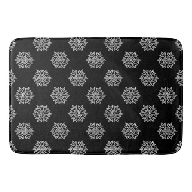 Simply Christmas Collection - Snowflake Bath Mat (Front)