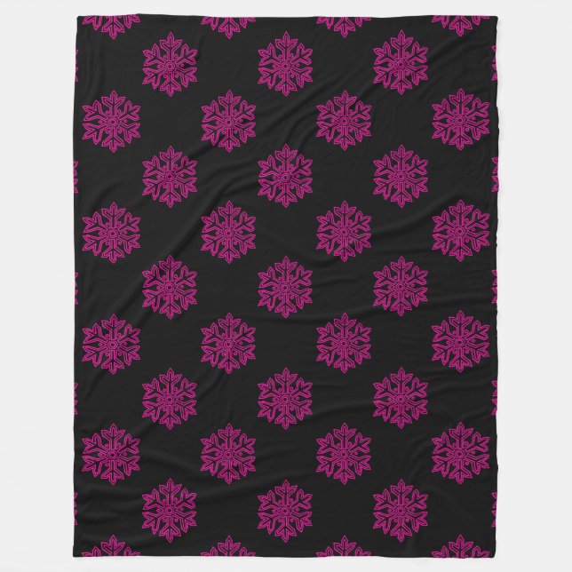 Simply Christmas Collection - Snowflake Fleece Blanket (Front)