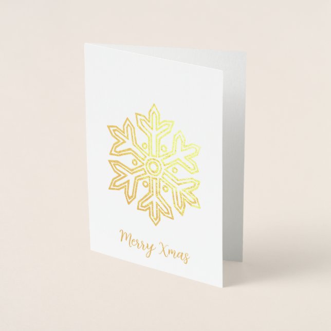 Simply Christmas Collection - Snowflake Foil Card (Front)