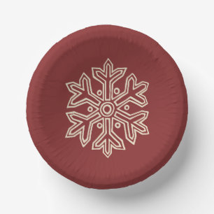 Simply Christmas Collection - Snowflake Paper Plate